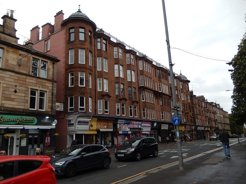 Camphill Gate, 1002–1006 Pollokshaws Road, the building The Glad Cafe is in